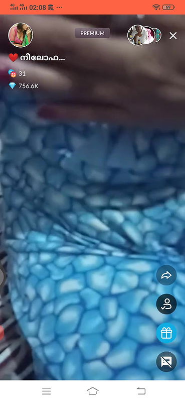 neelophar  hot tango premium show