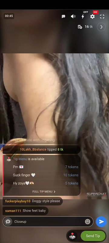 Desire_Zoya 4 Ticket show spreading both holes