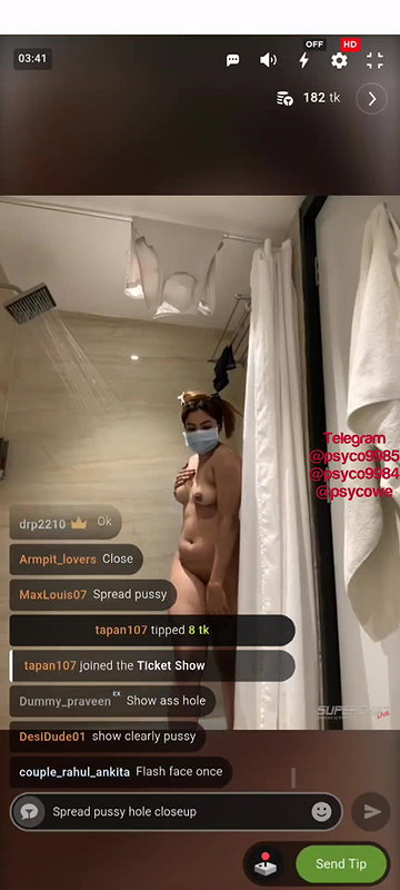 Sassy_Anshii 1 Ticket show sexy hot figure girl shower show