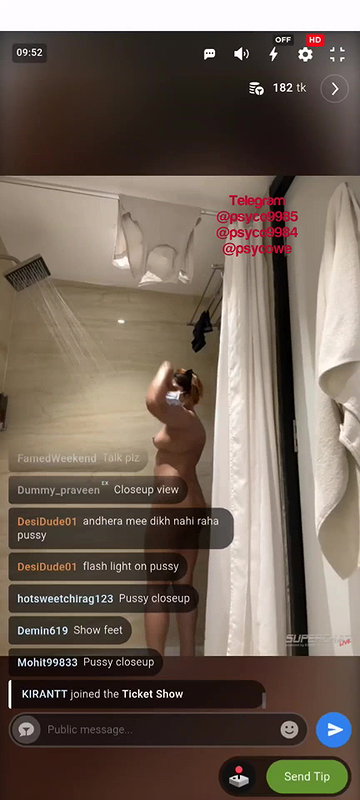 Sassy_Anshii 1 Ticket show sexy hot figure girl shower show