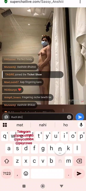Sassy_Anshii 1 Ticket show sexy hot figure girl shower show