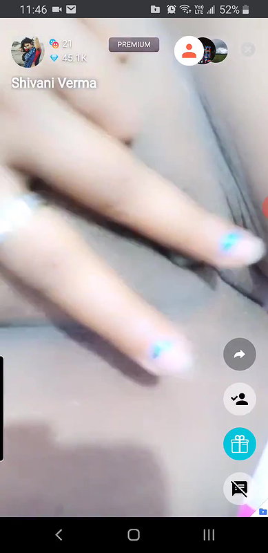 Cute girl full show