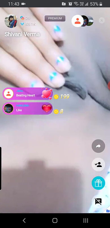 Cute girl full show