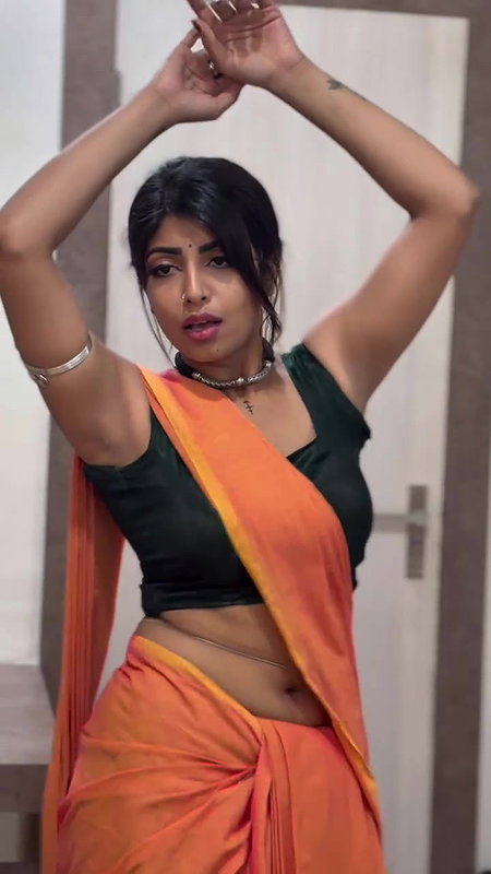 Shyamala Dattaraj Desi Babe in Saree SEDUCTION 2