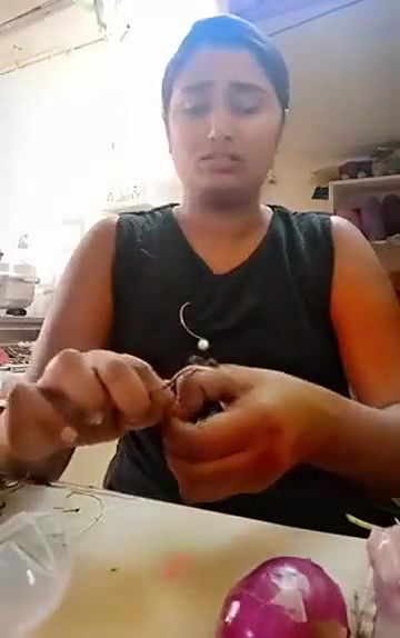 Swathi naidu doing cooking