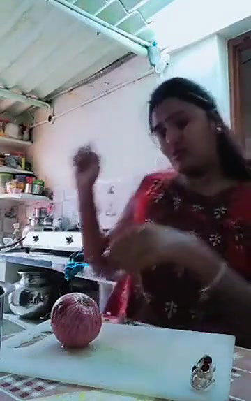 Swathi naidu enjoying while cooking with her boyfriend