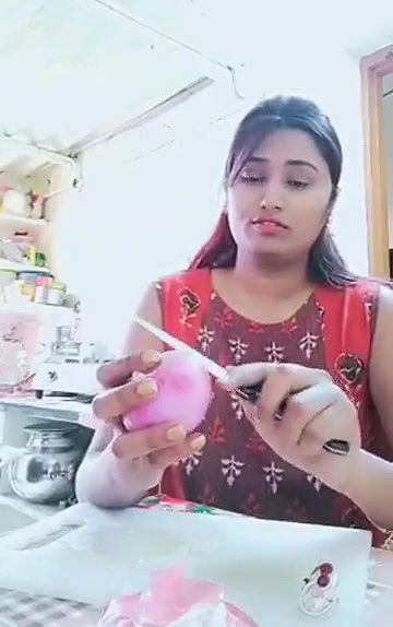 Swathi naidu enjoying while cooking with her boyfriend