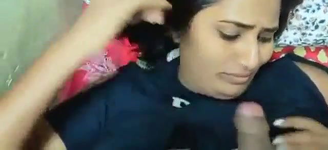 Swathi naidu giving handjob and blow job on bed