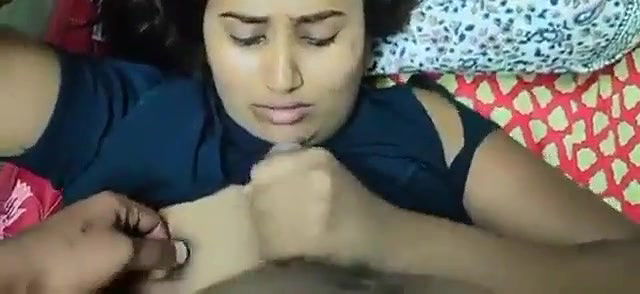 Swathi naidu giving handjob and blow job on bed