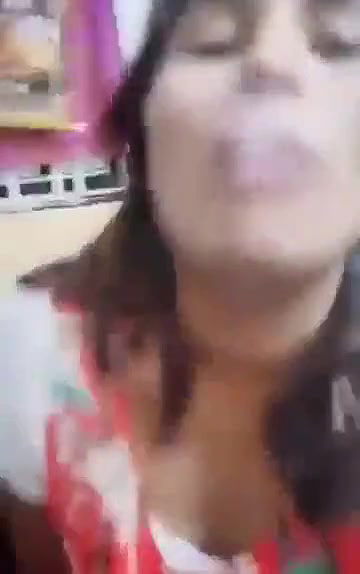 Swathi naidu having Hookah for first time
