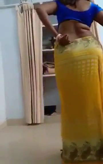 Swathi naidu saree and getting ready for romantic short film shooting