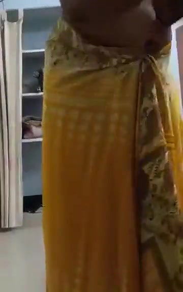 Swathi naidu saree and getting ready for romantic short film shooting