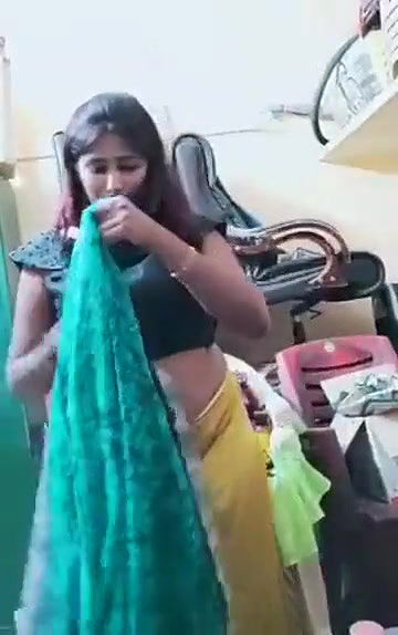 Swathi naidu sexy dress change and getting ready for shoot part -3