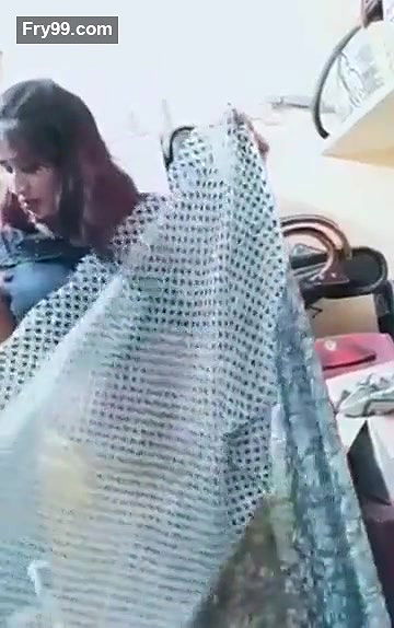 Swathi naidu sexy dress change and getting ready for shoot part -3