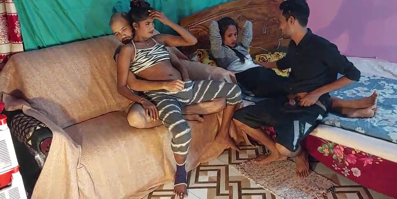 Foursome Interracial Sweat Party Deshi hot sexy two girls gets fucked her two boyfriend’s