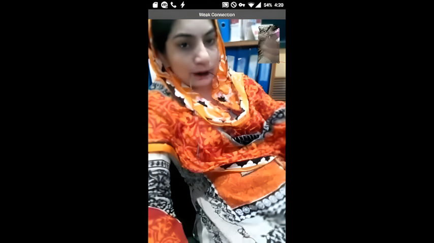 Horny Paki Babe Getting Wild on VC During Night Shift in Office